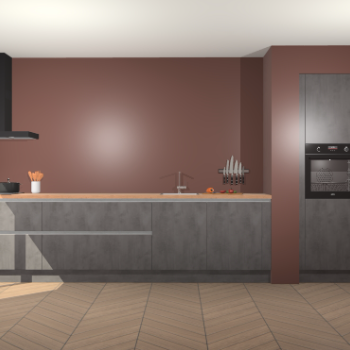 Beton Antraciet greeploze keuken Calgary 86618