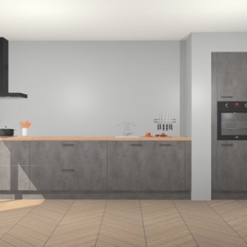 Beton Antraciet keuken Calgary 86620