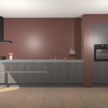 Beton Antraciet greeploze keuken Calgary 86623