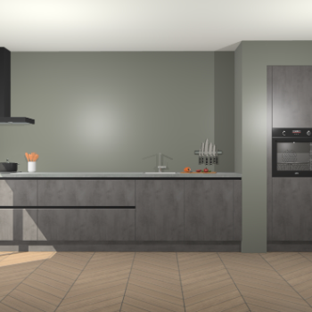 Beton Antraciet greeploze keuken Calgary 86626