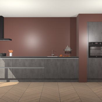 Beton Antraciet greeploze keuken Calgary 86630