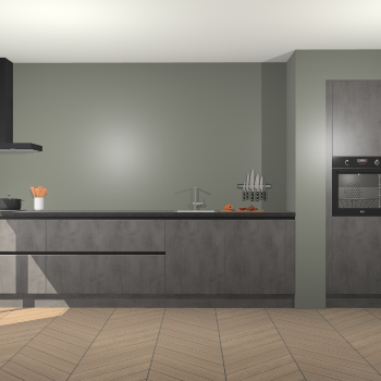 Beton Antraciet greeploze keuken Calgary 86633