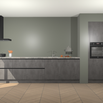 Beton Antraciet greeploze keuken Calgary 86639