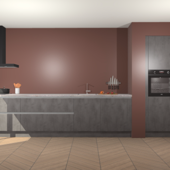 Beton Antraciet greeploze keuken Calgary 86643