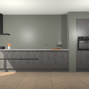 Beton Antraciet greeploze keuken Calgary 86646