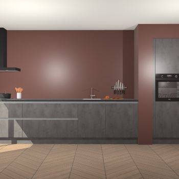 Beton Antraciet greeploze keuken Calgary 86649