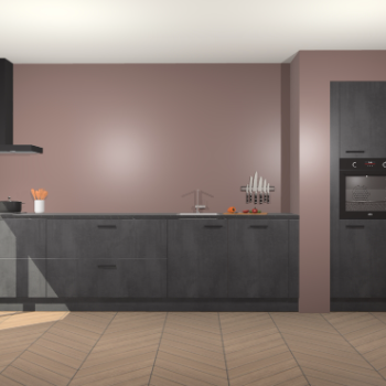 Beton Zwarte keuken Calgary 86719