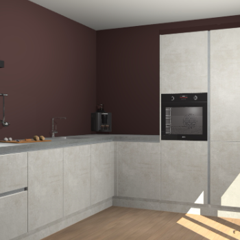 Beton Opaal greeploze keuken Portland 78794