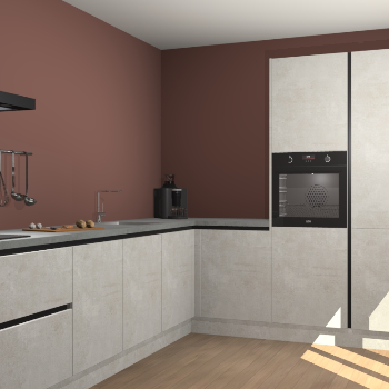 Beton Opaal greeploze keuken Portland 78797