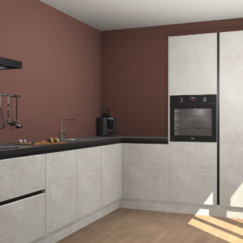 Beton Opaal greeploze keuken Portland 78812