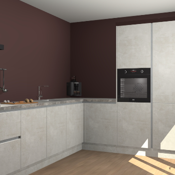 Beton Opaal greeploze keuken Portland 78828