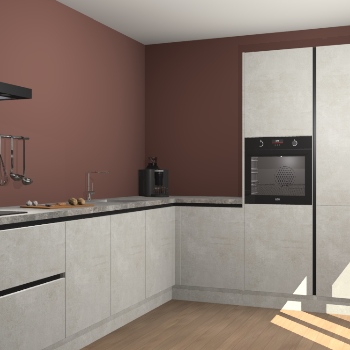 Beton Opaal greeploze keuken Portland 78831