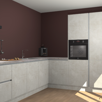 Beton Opaal greeploze keuken Portland 78883