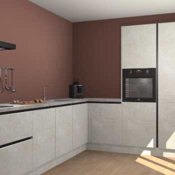 Beton Opaal greeploze keuken Portland 78886