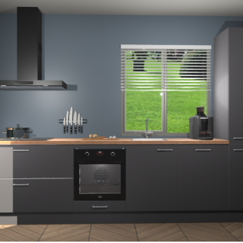 Onyxgrijze keuken Antigua 44010