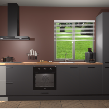 Onyxgrijze keuken Antigua 44012