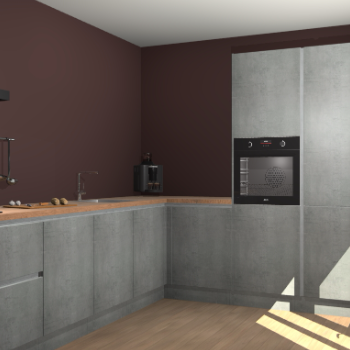 Beton Parelgrijs greeploze keuken Portland 78919