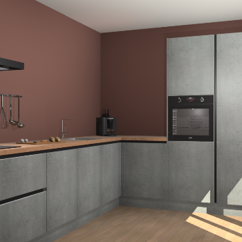 Beton Parelgrijs greeploze keuken Portland 78923