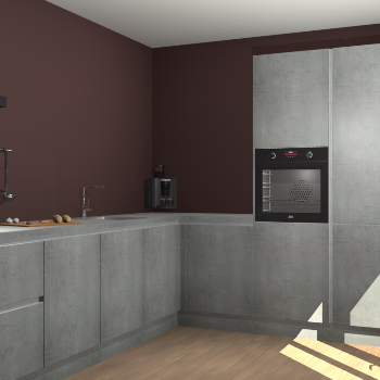 Beton Parelgrijs greeploze keuken Portland 78942