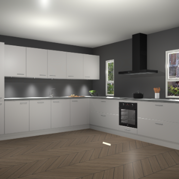 Zijdegrijze keuken Solola 86903