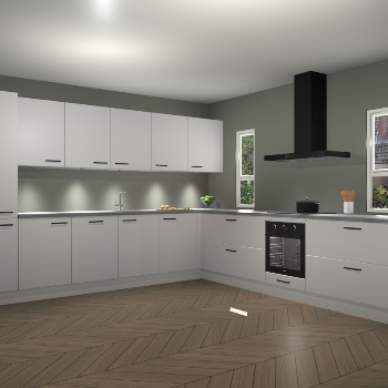 Zijdegrijze keuken Solola 86905