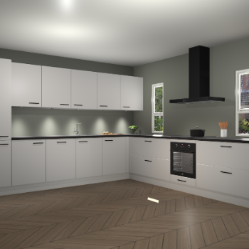 Zijdegrijze keuken Solola 86911