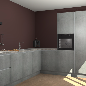 Beton Parelgrijs greeploze keuken Portland 78963