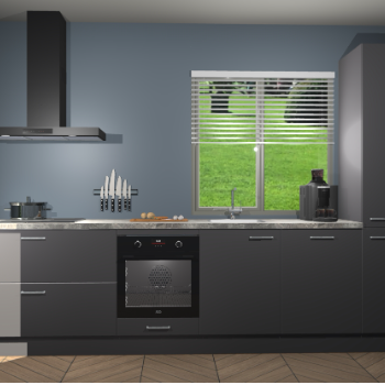 Onyxgrijze keuken Antigua 44050