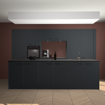 Onyxgrijze keuken Lodz 66530