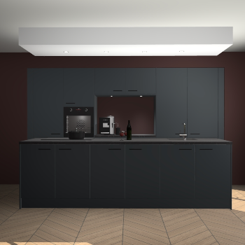 Onyxgrijze keuken Lodz 66531