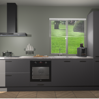 Onyxgrijze keuken Antigua 44117