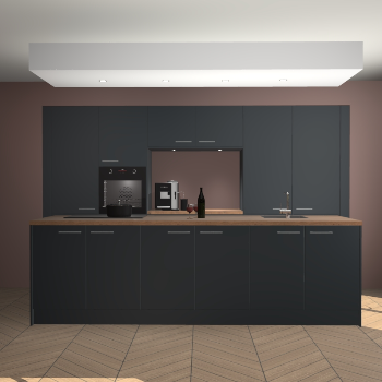 Onyxgrijze keuken Lodz 66272