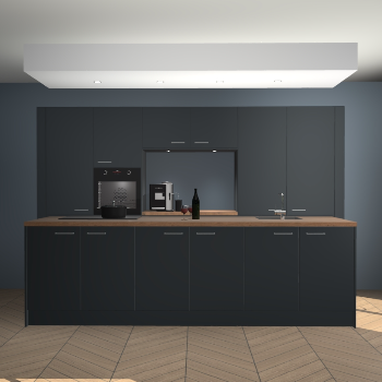 Onyxgrijze keuken Lodz 66301