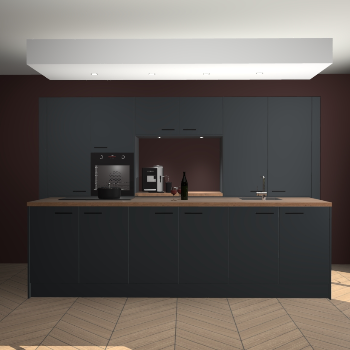 Onyxgrijze keuken Lodz 66311