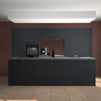 Onyxgrijze keuken Lodz 66322