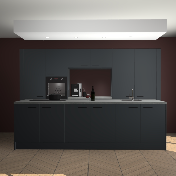 Onyxgrijze keuken Lodz 66323