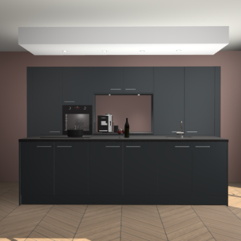 Onyxgrijze keuken Lodz 66325