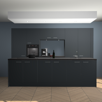 Onyxgrijze keuken Lodz 66326