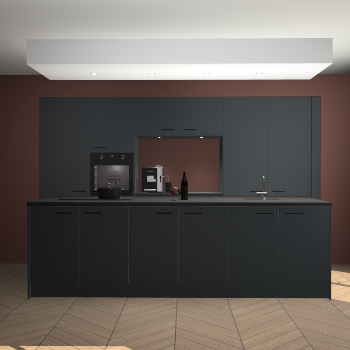 Onyxgrijze keuken Lodz 66328