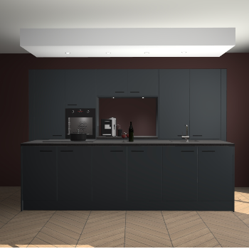 Onyxgrijze keuken Lodz 66329