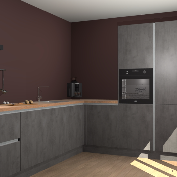 Beton Antraciet greeploze keuken Portland 79029