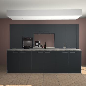 Onyxgrijze keuken Lodz 66417