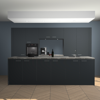 Onyxgrijze keuken Lodz 66420