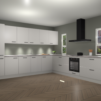 Zijdegrijze keuken Solola 86926