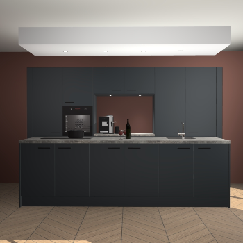 Onyxgrijze keuken Lodz 66424