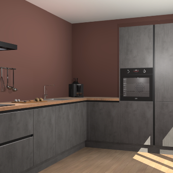 Beton Antraciet greeploze keuken Portland 79032