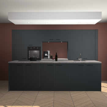 Onyxgrijze keuken Lodz 66440