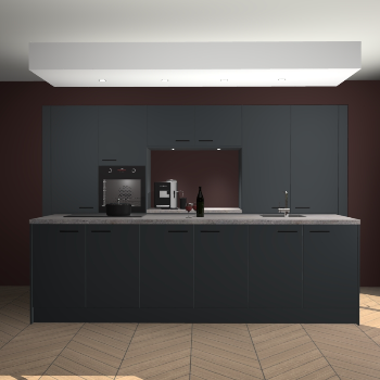 Onyxgrijze keuken Lodz 66443