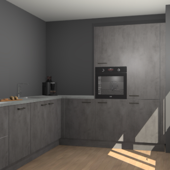 Beton Antraciet keuken Portland 79057