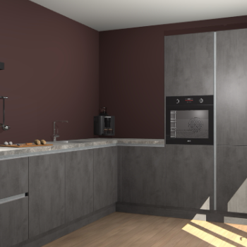 Beton Antraciet greeploze keuken Portland 79099